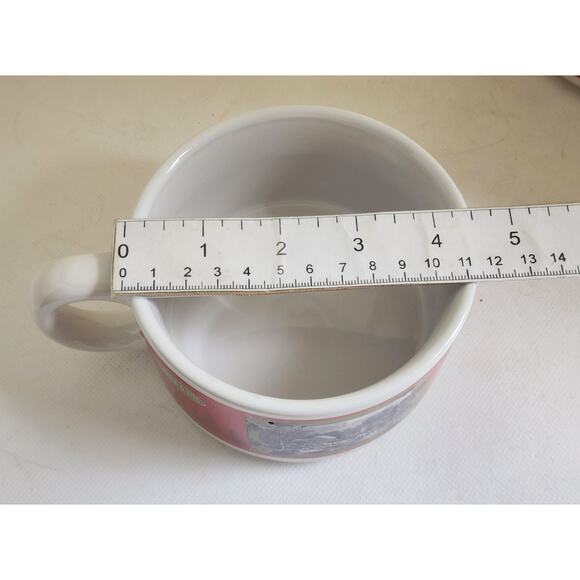 SOUP BOWLS-CURRIER & IVES-HOUSTON HARVEST-Holiday Design-Winter Skating-Set of 2 - Picture 12 of 13